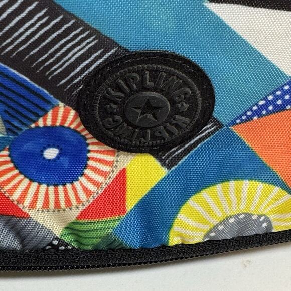 Kipling AC7256 Kichirou Lunch Bag Crossbody Bag 496 Abstract Print Colorful - Picture 2 of 8